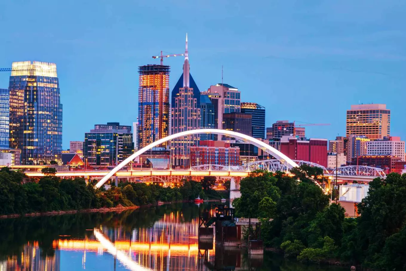 Nashville Skyline at Night