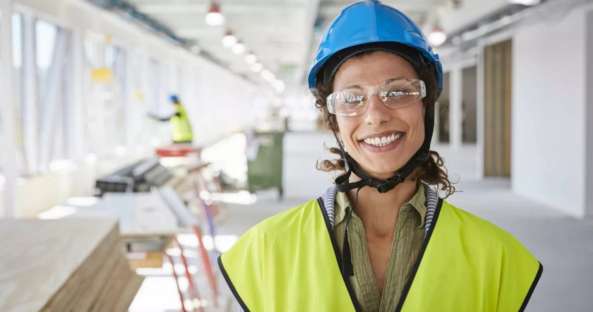 Female Construction Worker in PPE