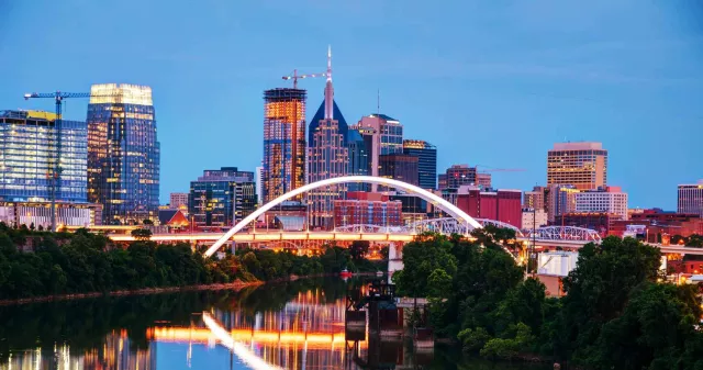 Nashville Skyline at Night